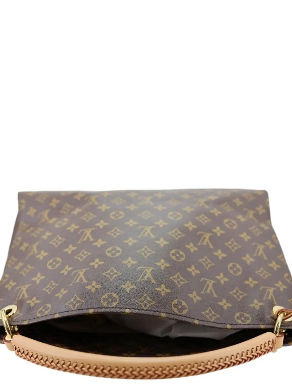 Louis Vuitton Artsy MM Monogram Canvas Hobo Bag Brown